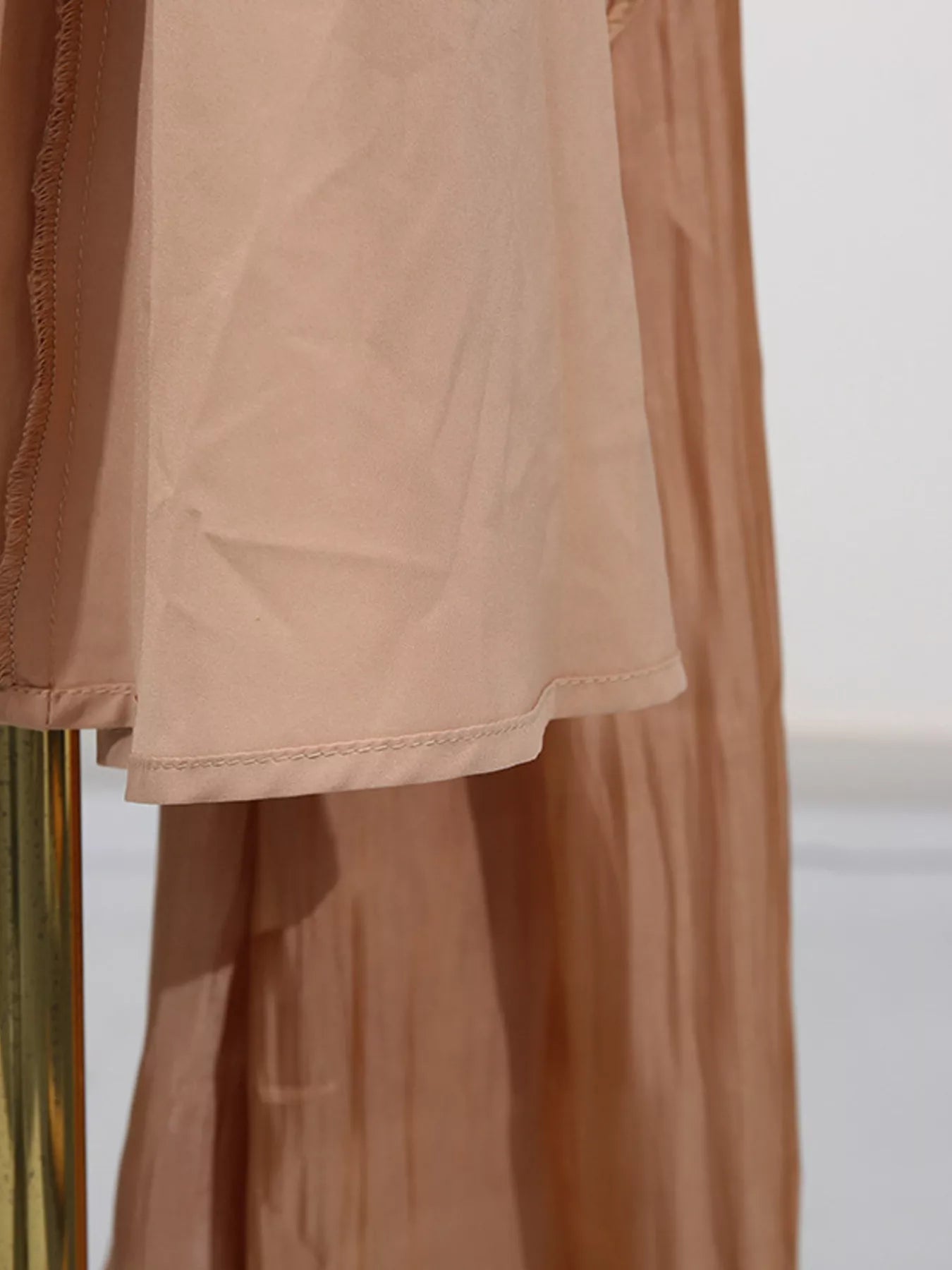 Trendsi Halter Neck Ruched Maxi Dress -
