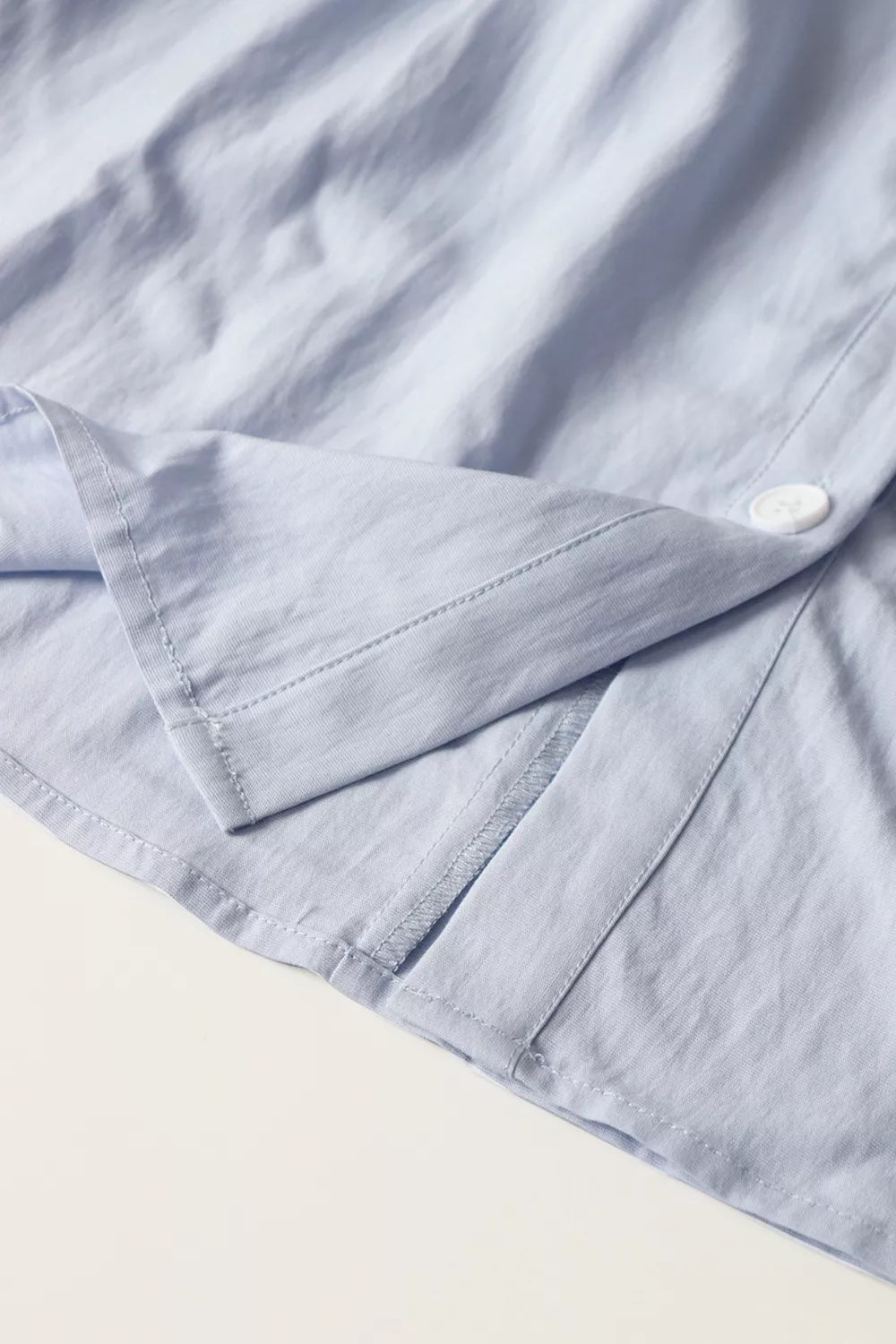 Trendsi Button Up Short Sleeve Shirt Dress -