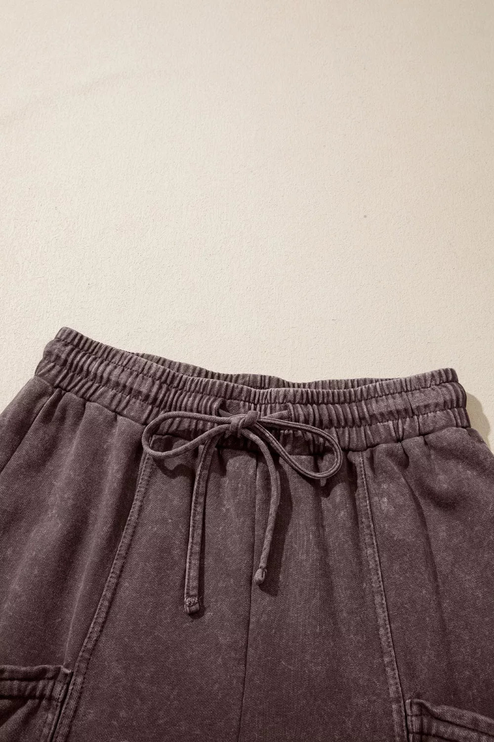 Drawstring cargo pants, drawstring waistband