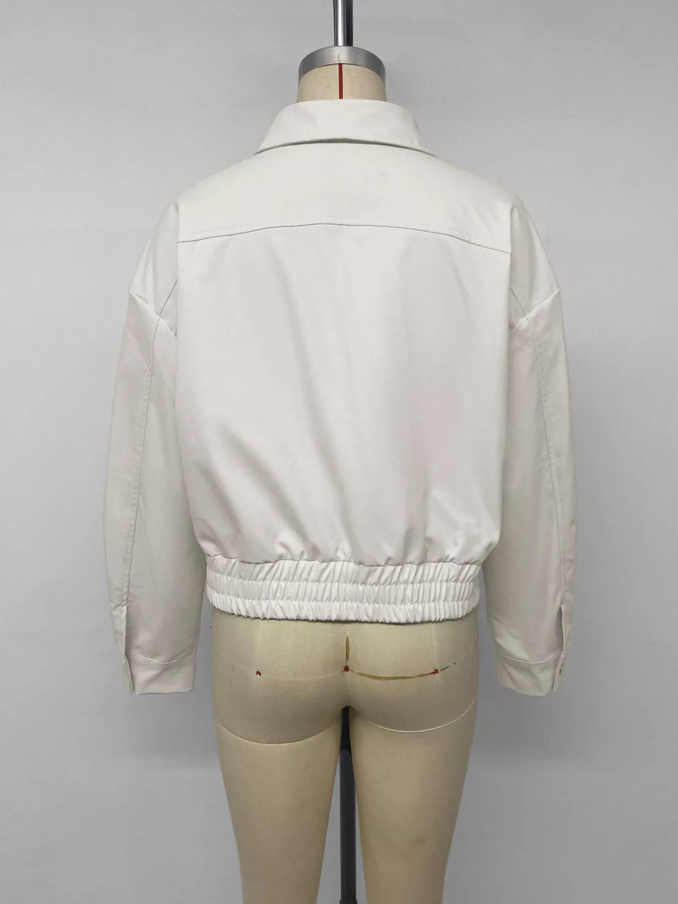 Trendsi Cropped Faux Leather Jacket - Outerwear