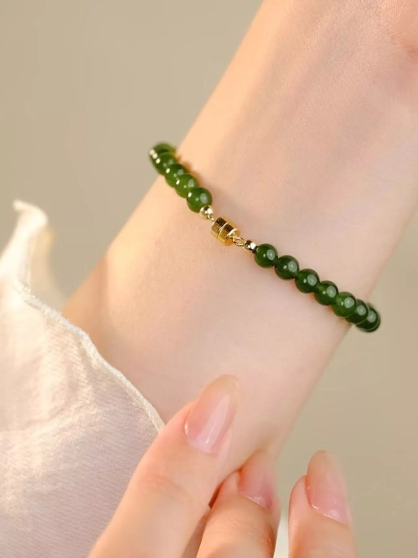Trendsi Agate Beaded Bracelet -