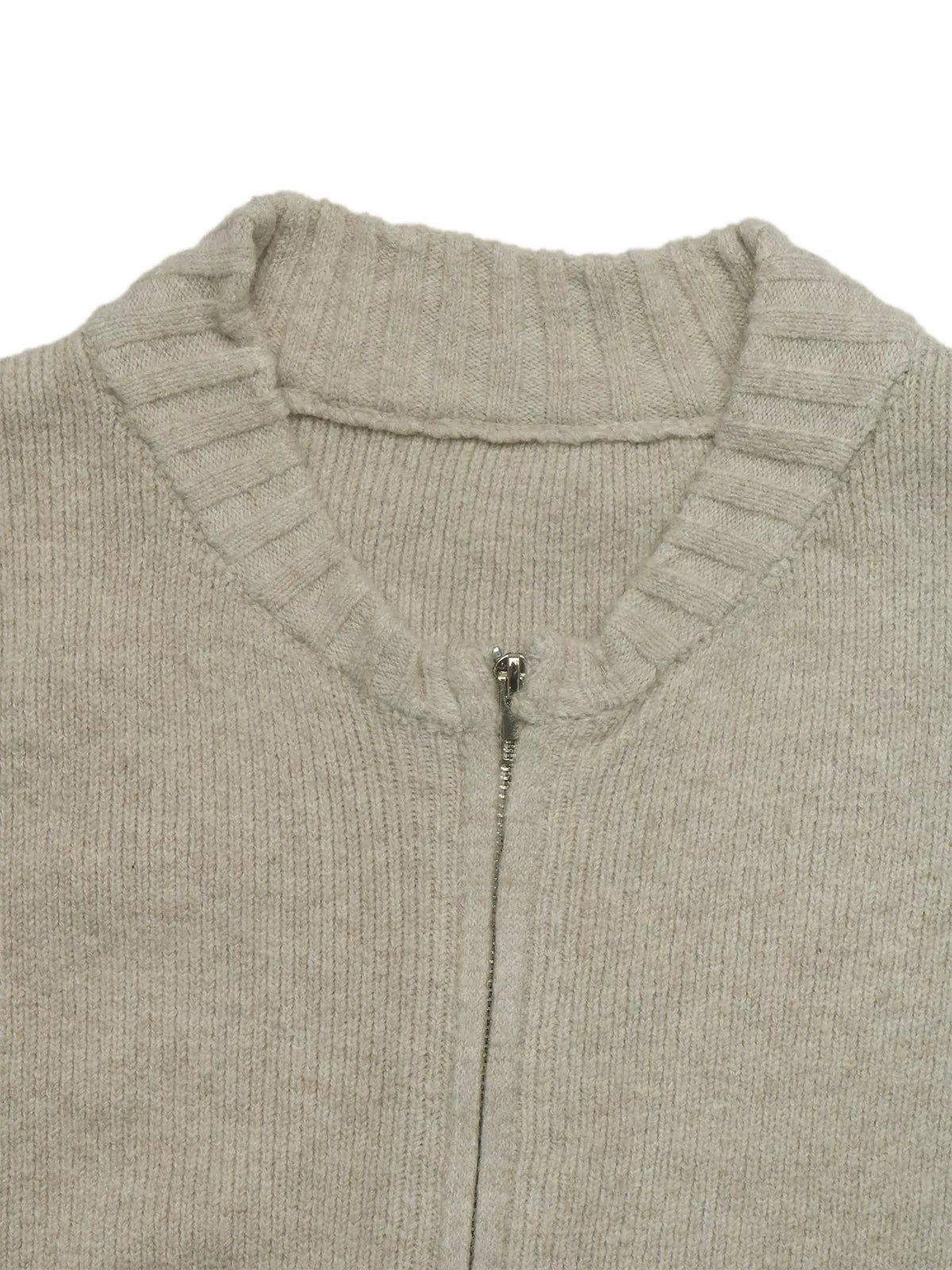 Trendsi Zip-Up Dropped Shoulder Cardigan -