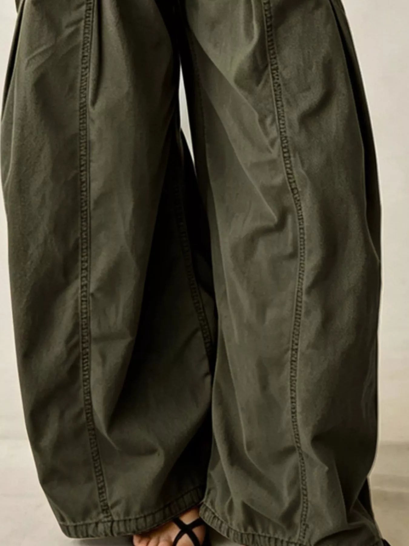 Trendsi High-Waisted Cargo Wide-Leg Pants -