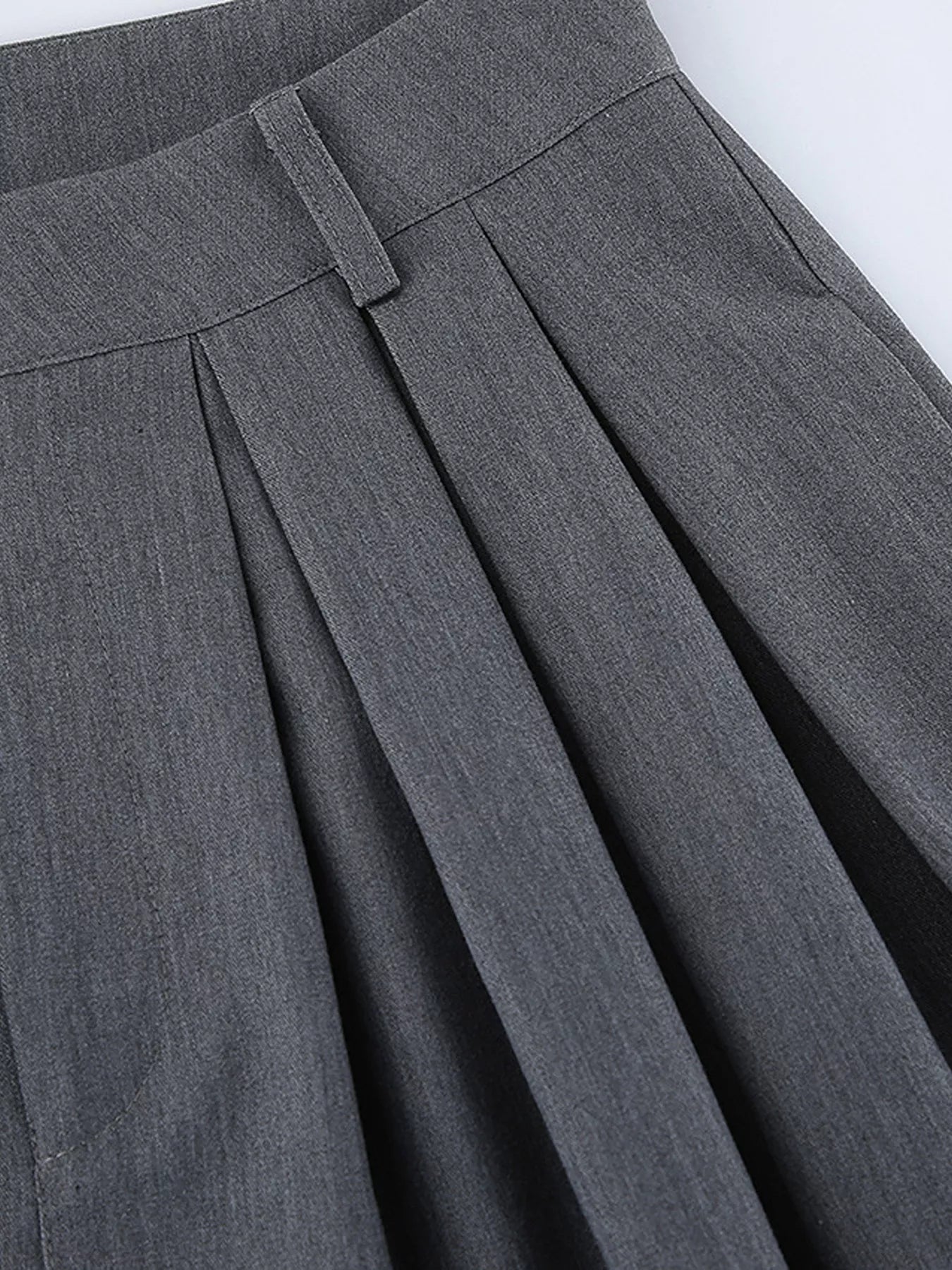 Trendsi High-Waisted Wide-Leg Pleated Pants -