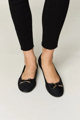 Trendsi Forever Link Metal Buckle Flat Loafers -
