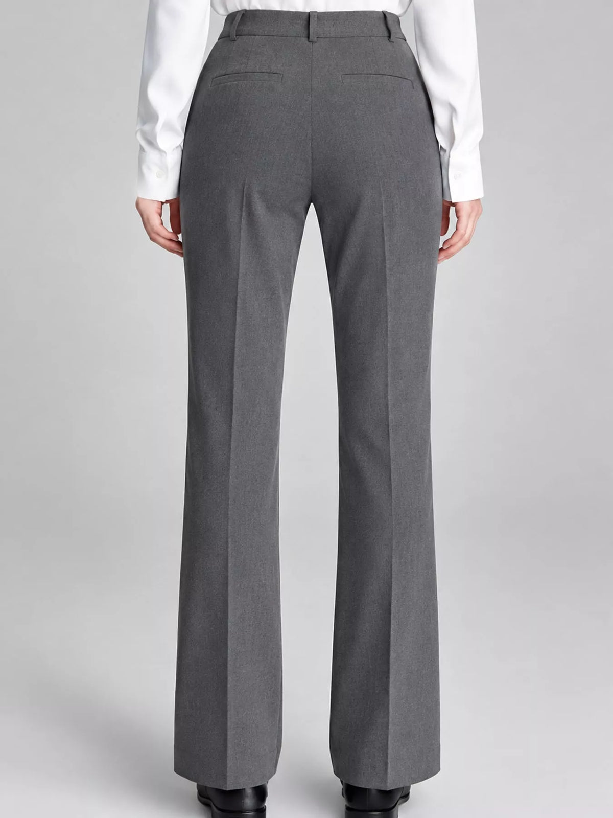 Straight-leg pants, gray back
