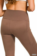 Trendsi Zenana Brushed Dty Microfiber Flare Pants -