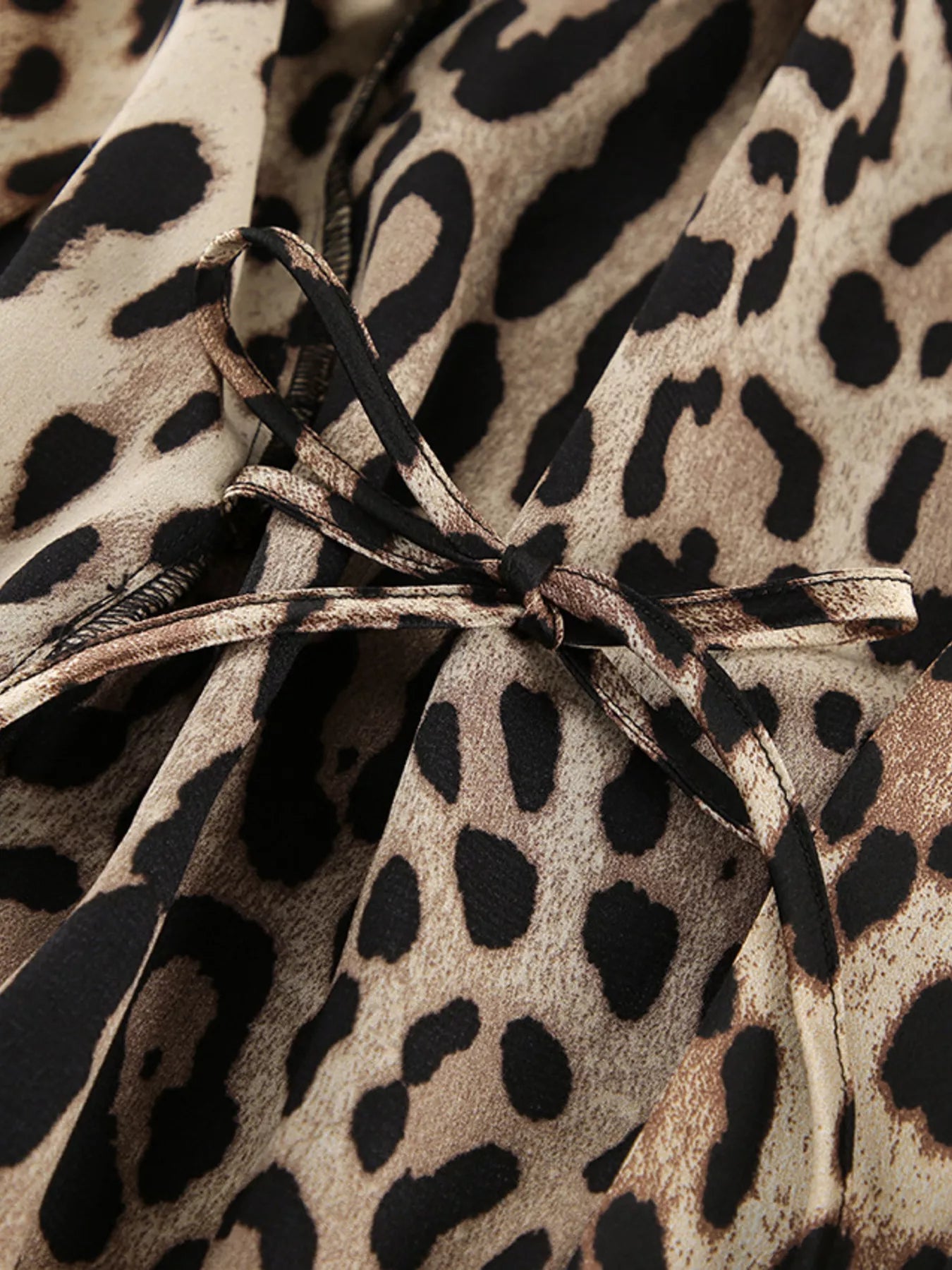 Trendsi Leopard Bra & Cardigan and Shorts Set -