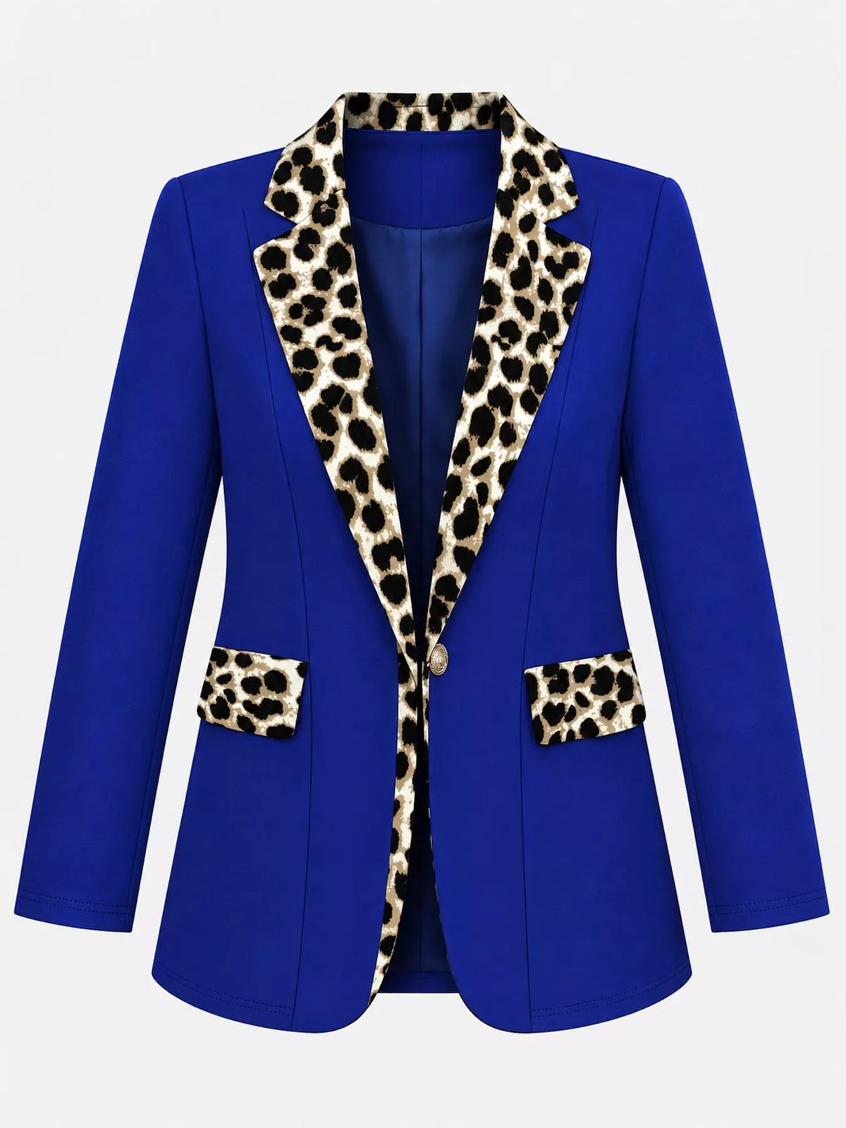 Collared long sleeve blazer, product view