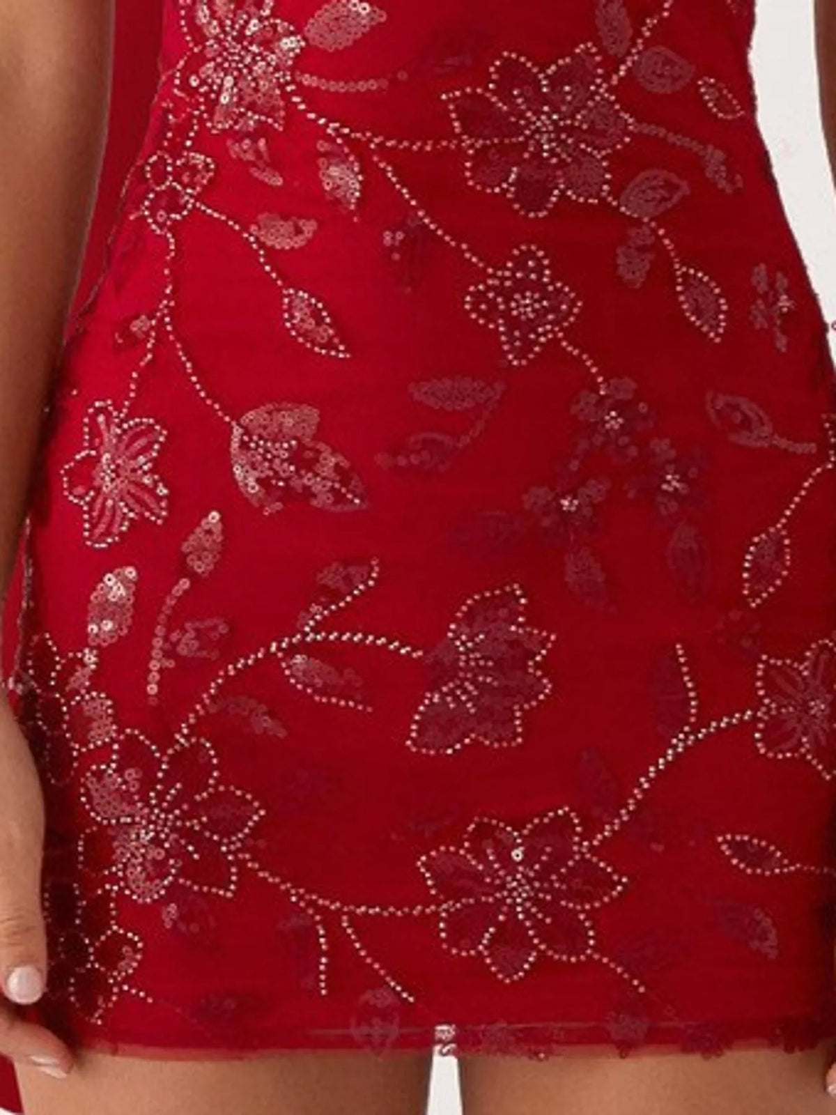 strapless mini dress, construction and design details