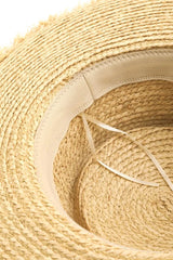 Trendsi Fame Cutout Woven Straw Hat -