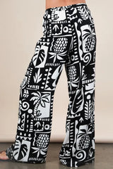 Trendsi VERY J Printed Casual Wide Leg Resort Pants -