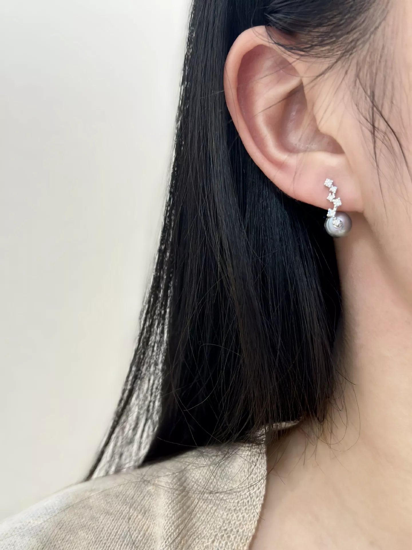 Trendsi 925 Sterling Silver Zircon Earrings -