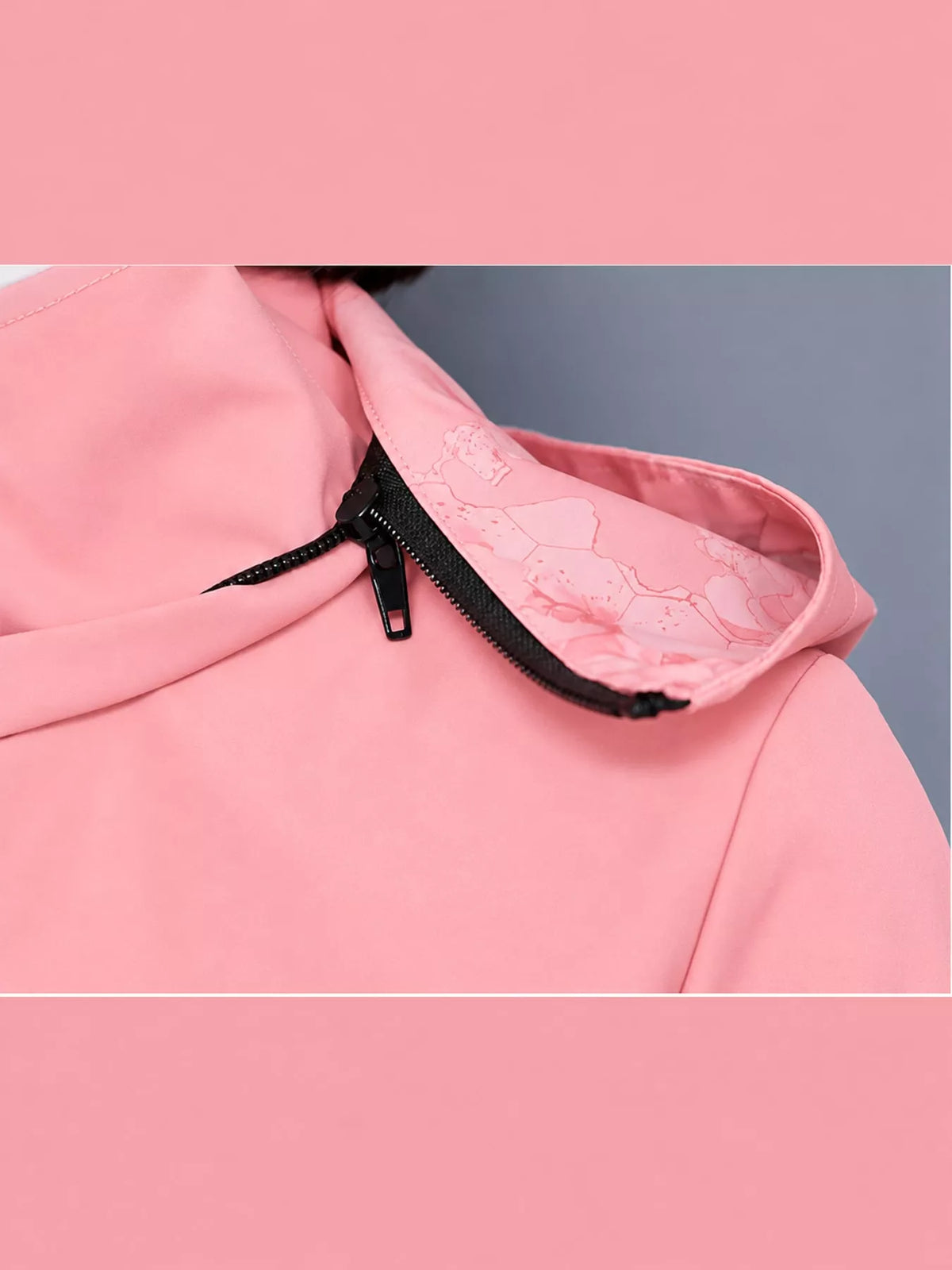 Zip-Up Hooded Jacket — garment construction details