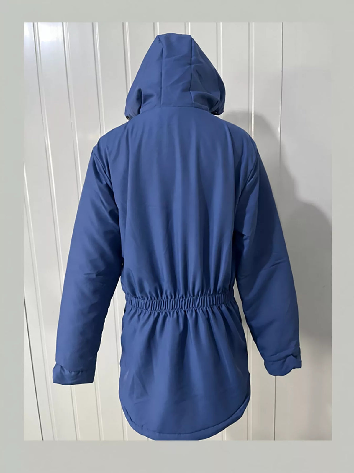 Sherpa-Lined Hooded Jacket — back view