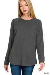 Trendsi Zenana Baby Waffle Long Sleeve Top - Pants