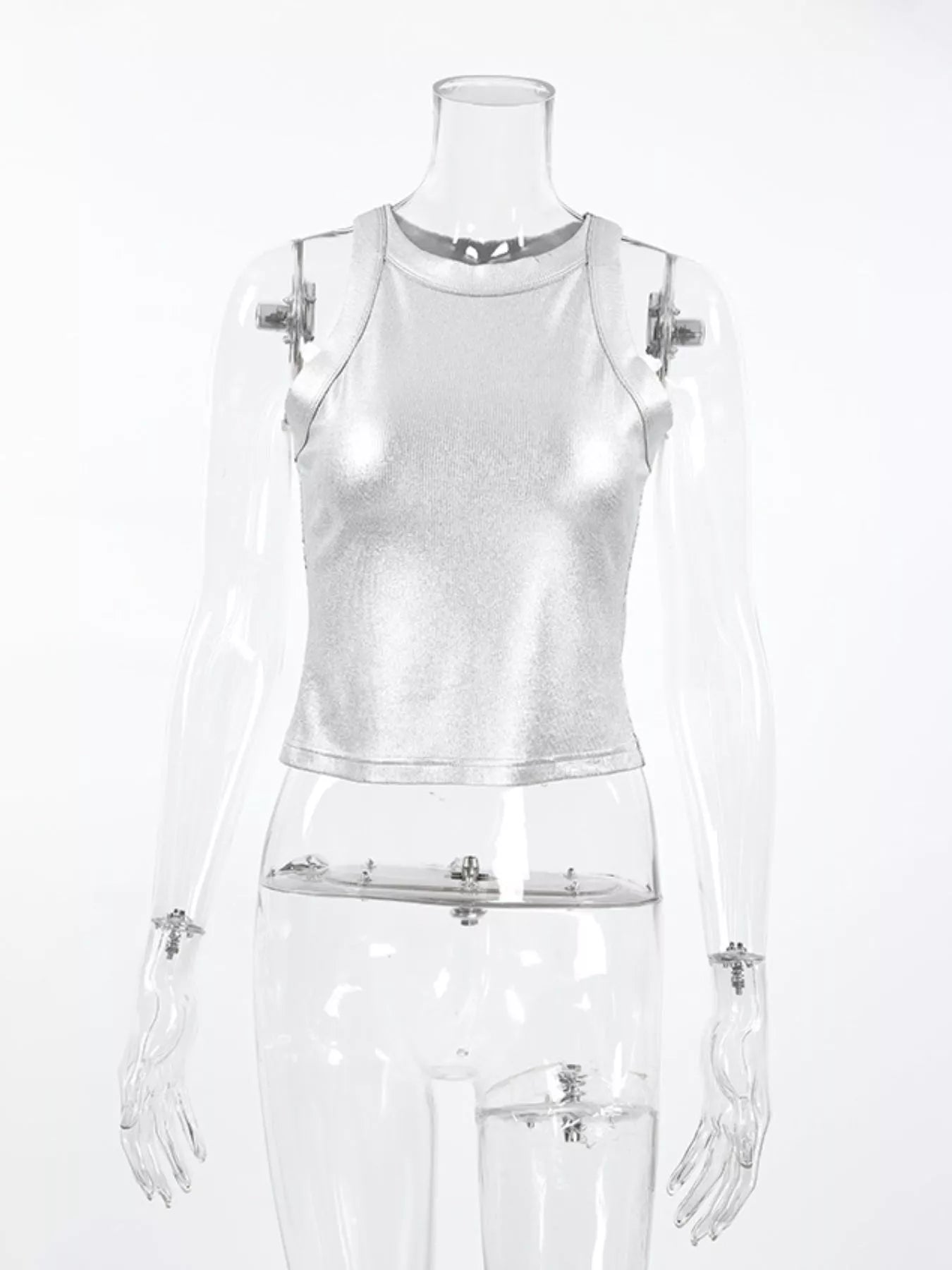 Trendsi Ribbed Racerback Tank Top -