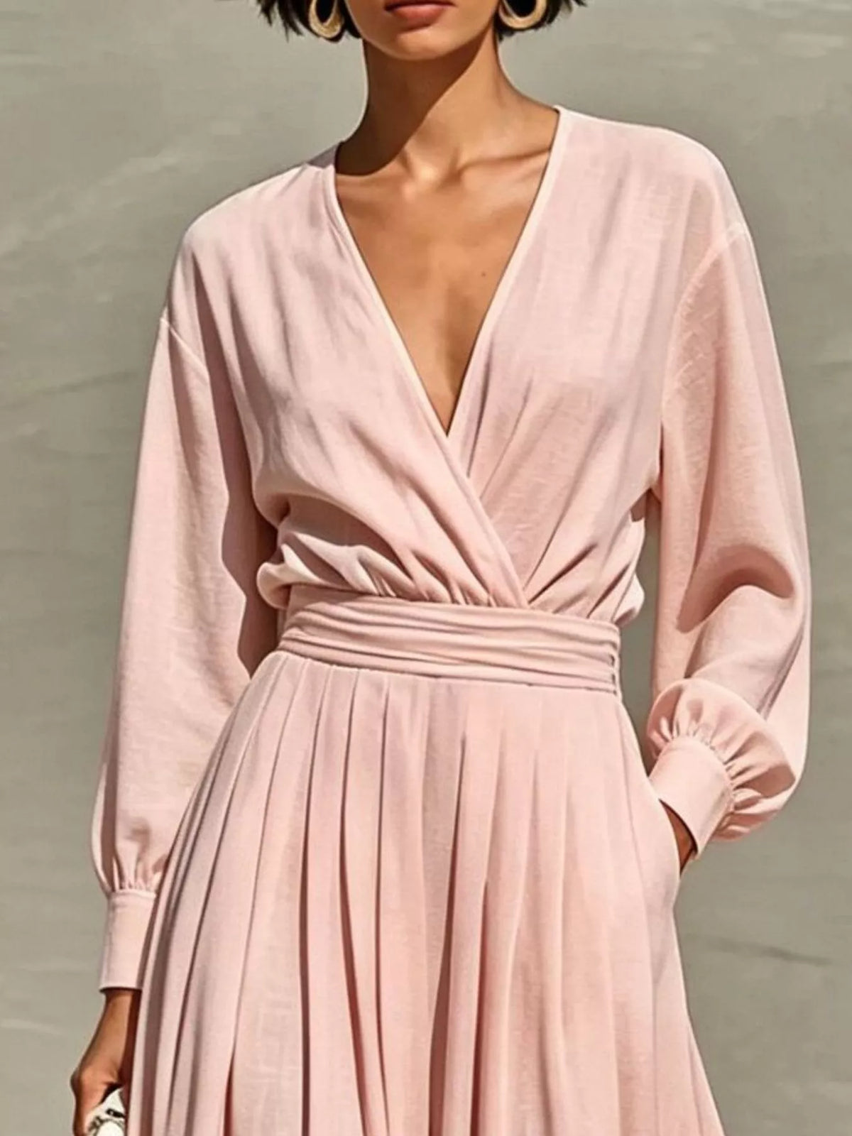 Trendsi Long Sleeve Wide-Leg Jumpsuit -