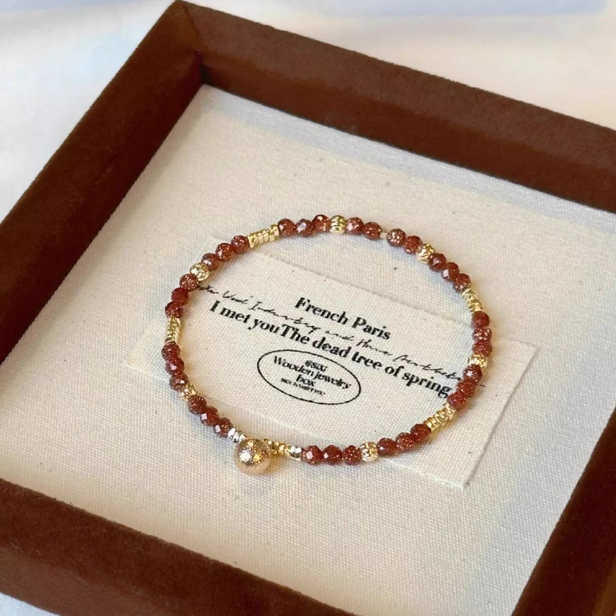 Trendsi Lightweight Beaded Charm Bracelet -