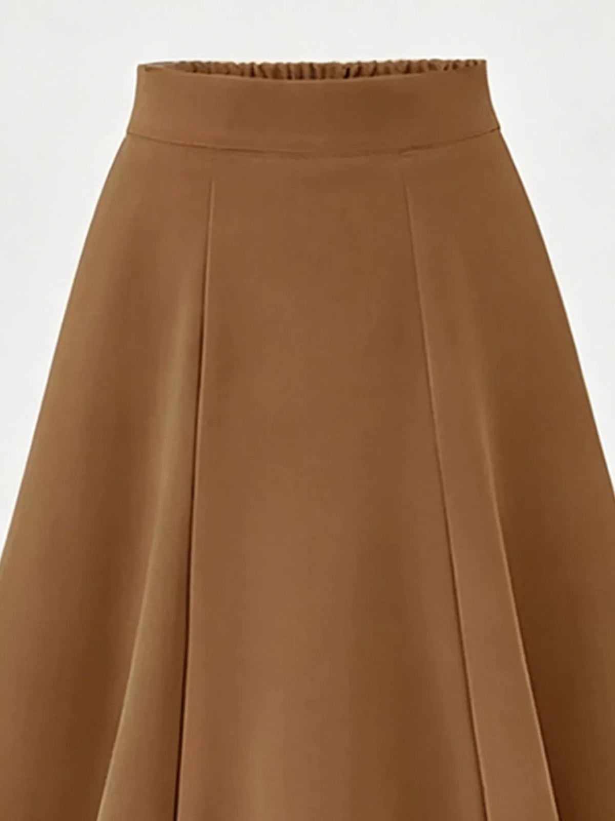 Trendsi A-Line Midi Skirt with Elastic Waistband -