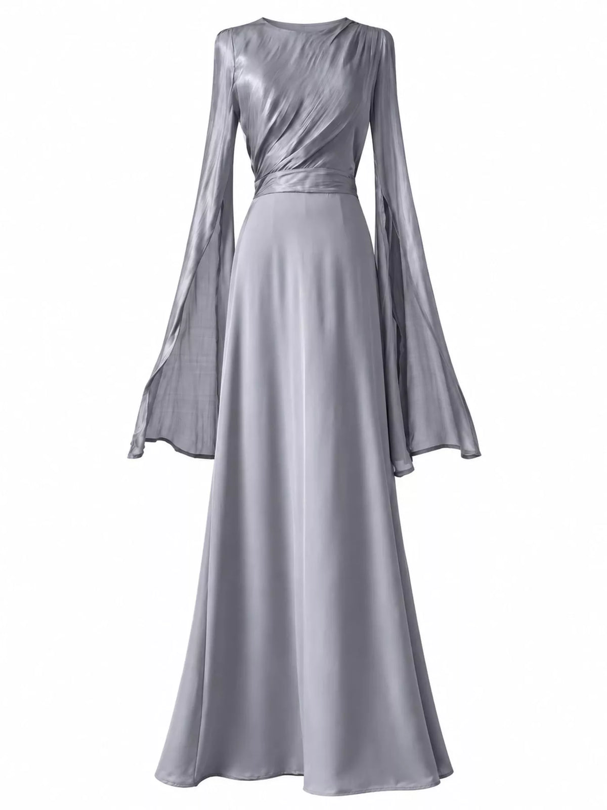 Round Neck Maxi Dress — garment front