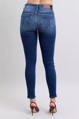 Trendsi Judy Blue Full Size Washed Thermal Skinny Jeans Plus Size -