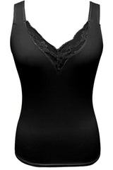 Trendsi Full Size Lace Detail V-Neck Tank Plus Size -