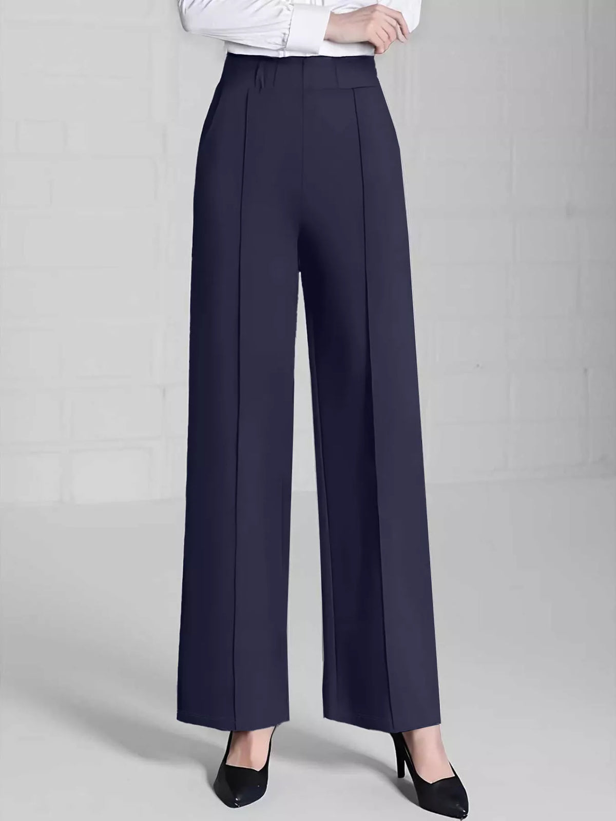 Trendsi High Waist Wide Leg Pants -
