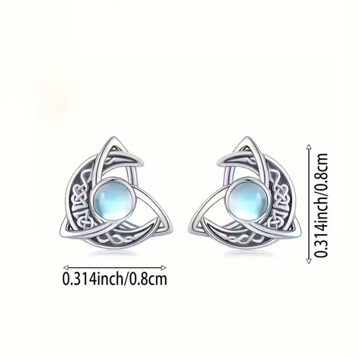 Trendsi Moonstone Stud Earrings -