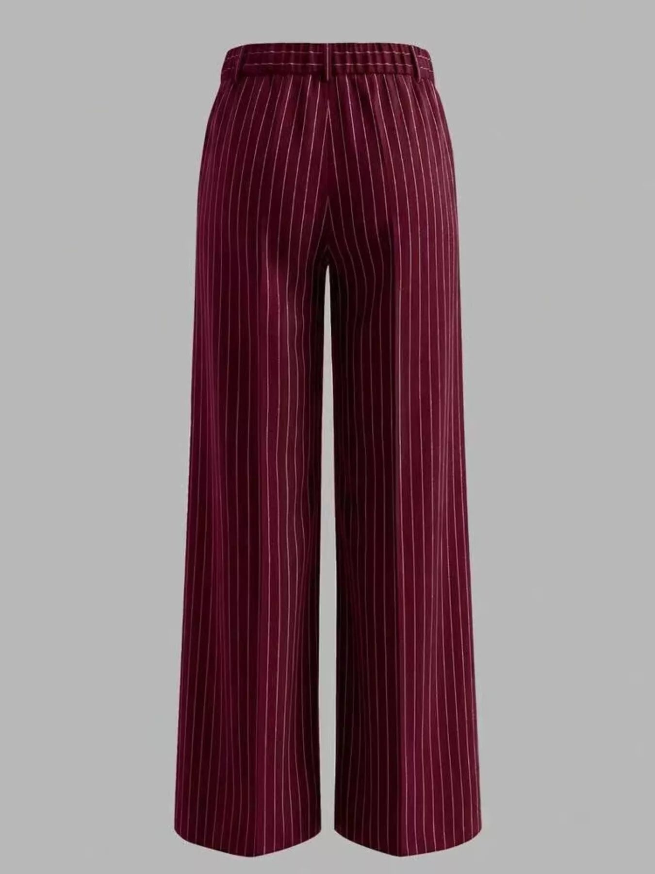Trendsi High-Waisted Striped Wide-Leg Pants -