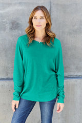 Trendsi Double Take Full Size Round Neck Long Sleeve T-Shirt -