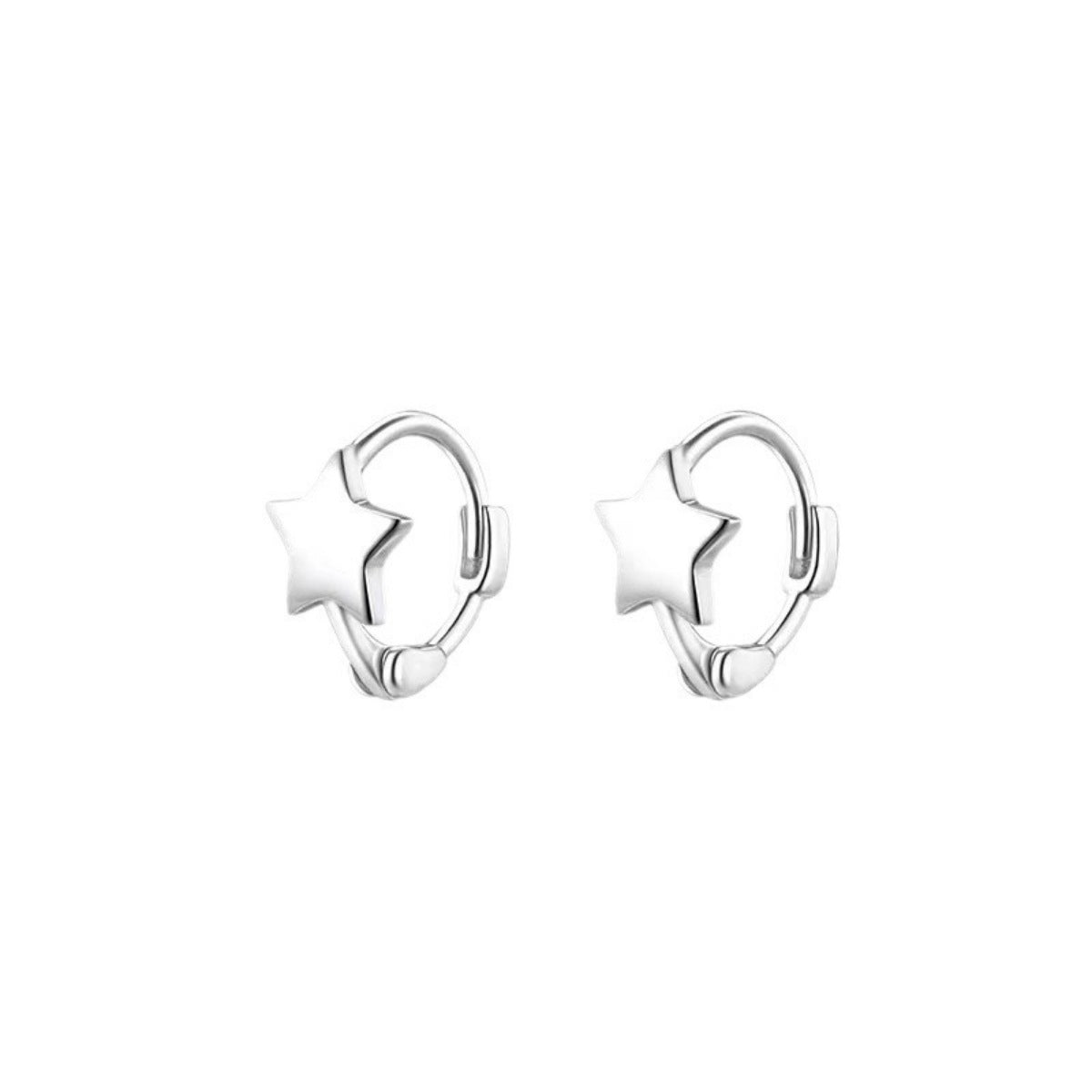Trendsi 925 Sterling Silver Star Earrings -