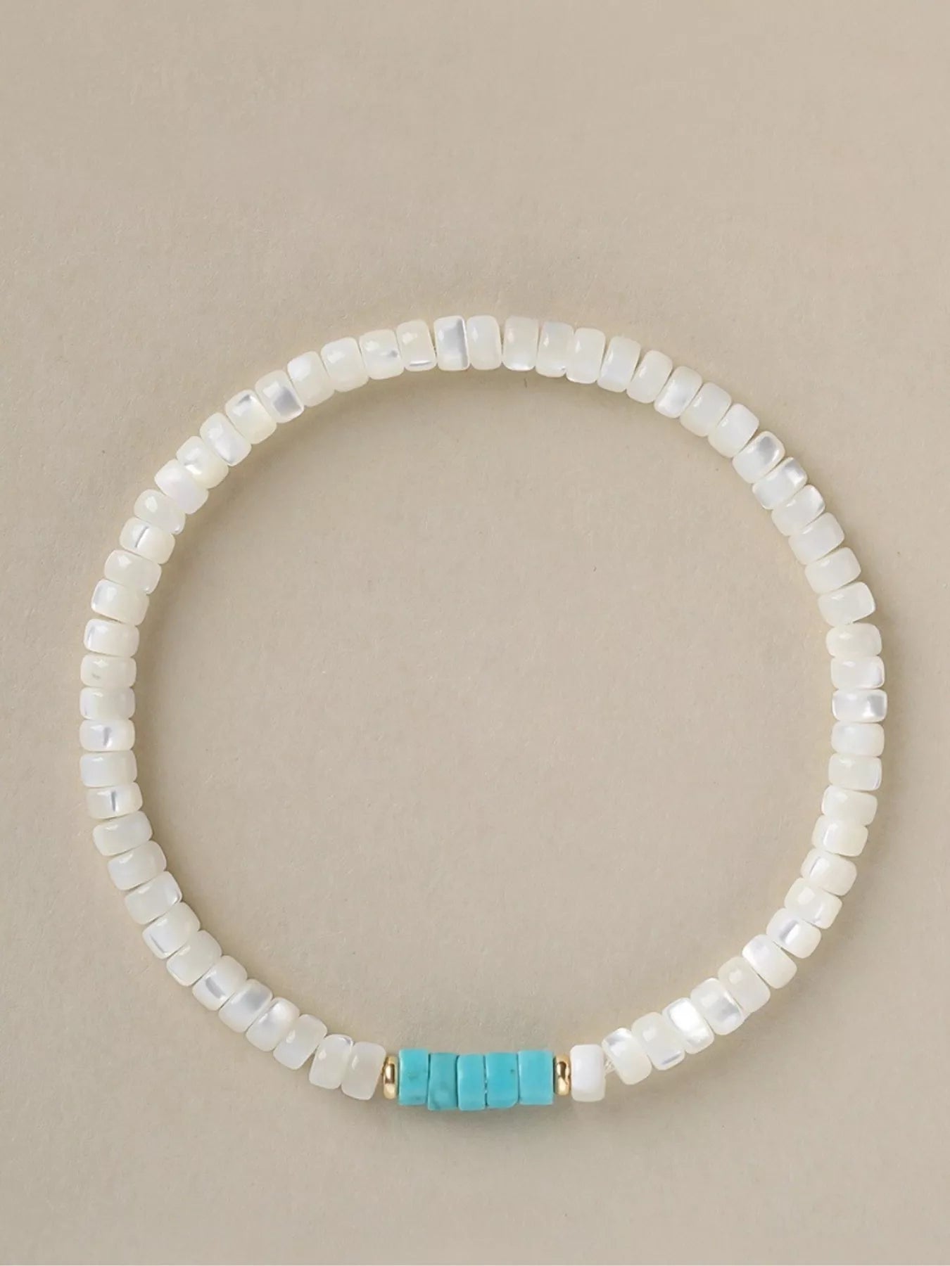 Trendsi Turquoise Beaded Bracelet -