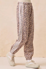 Trendsi BiBi Side Lines Leopard Track Pants -