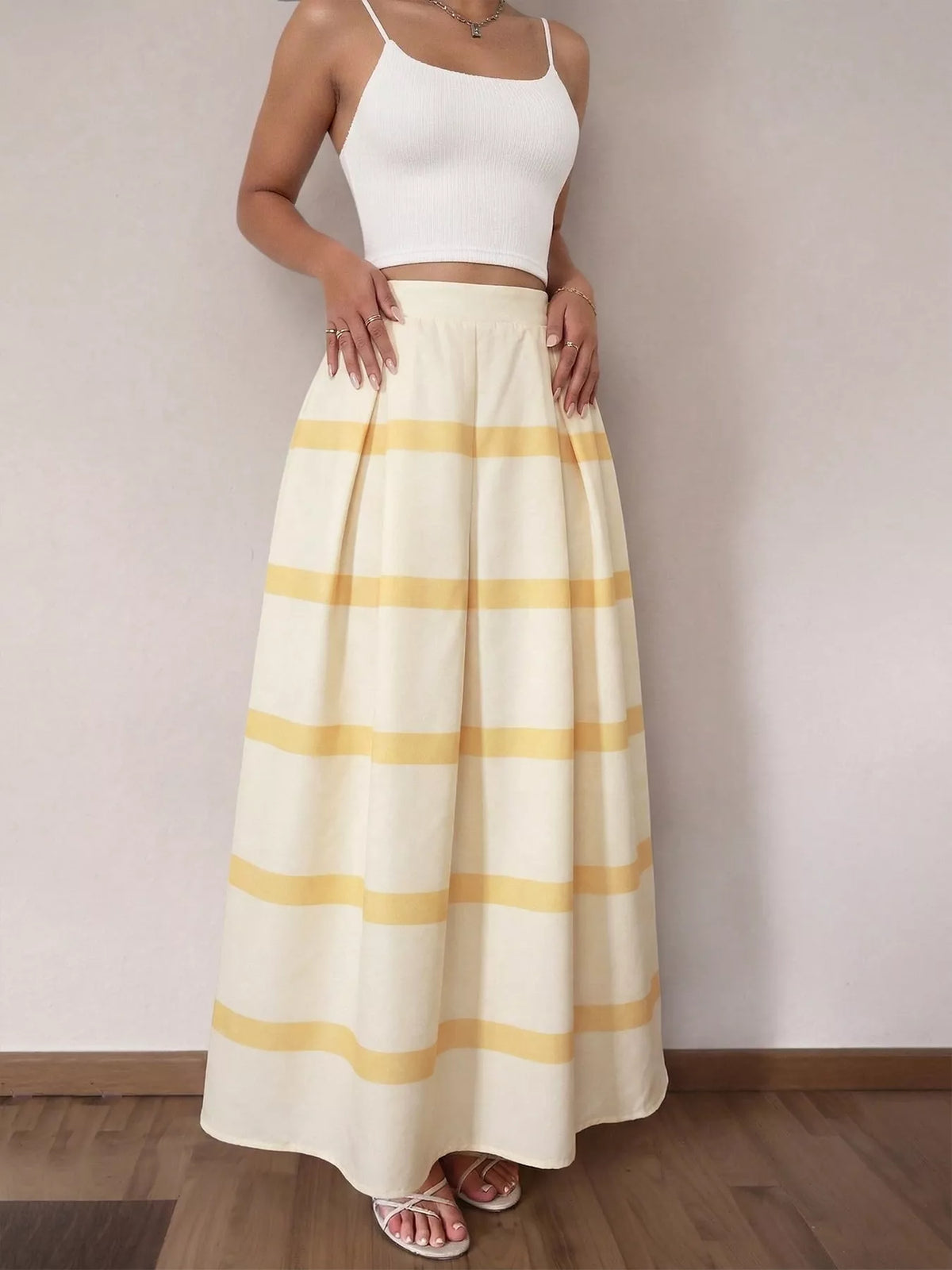 Trendsi Striped Maxi Skirt -