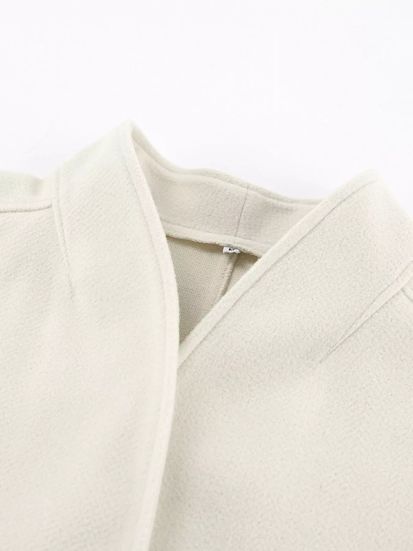 Trendsi Elegant Stand Collar Open Front Outerwear -