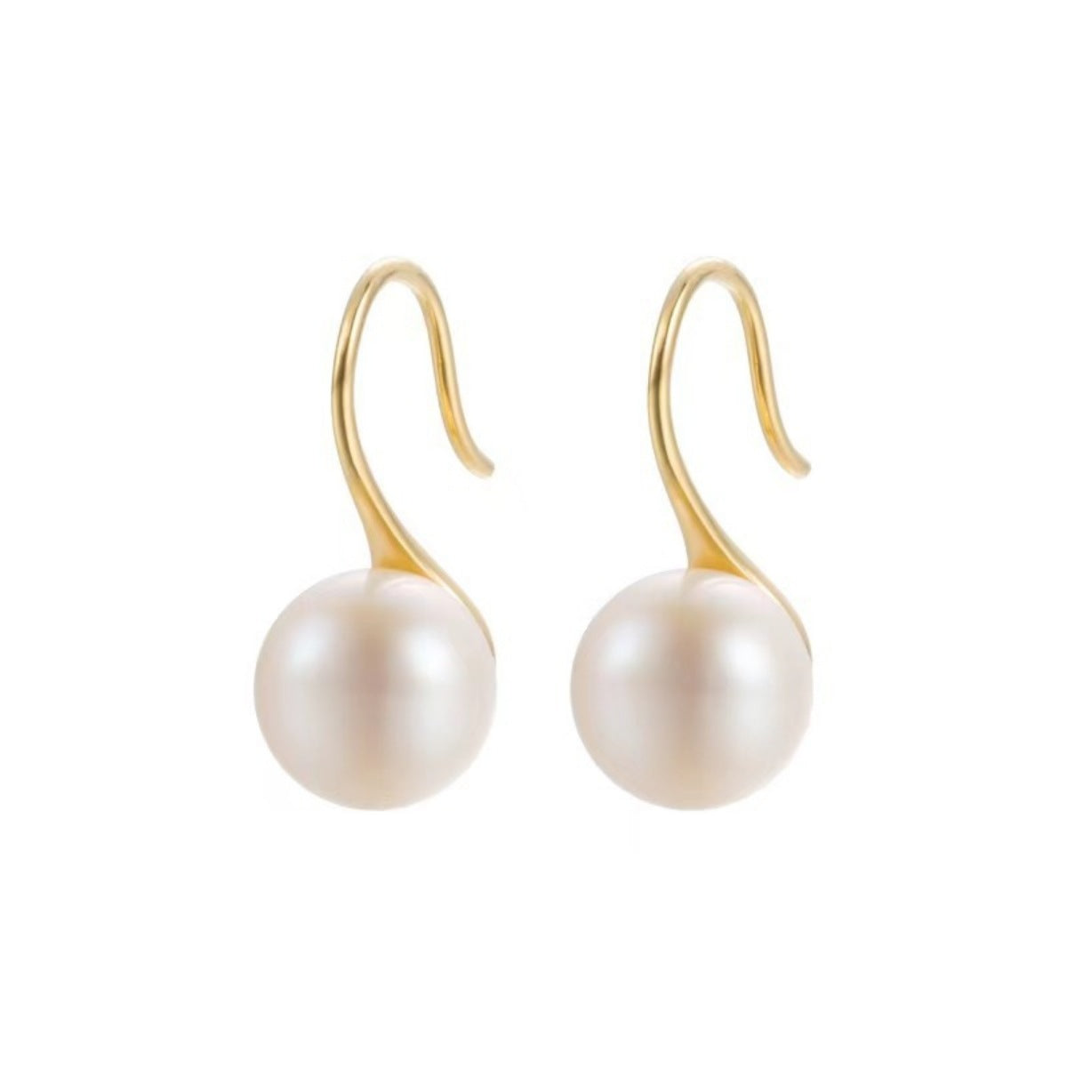 Trendsi 925 Sterling Silver Pearl Drop Earrings -