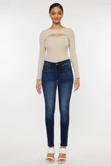 Trendsi Kancan Mid Rise Gradient Skinny Jeans -