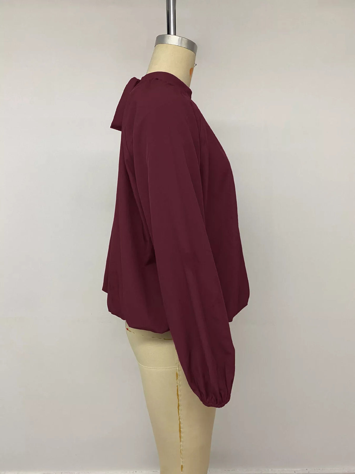 Trendsi Tie Back Balloon Sleeve Blouse -