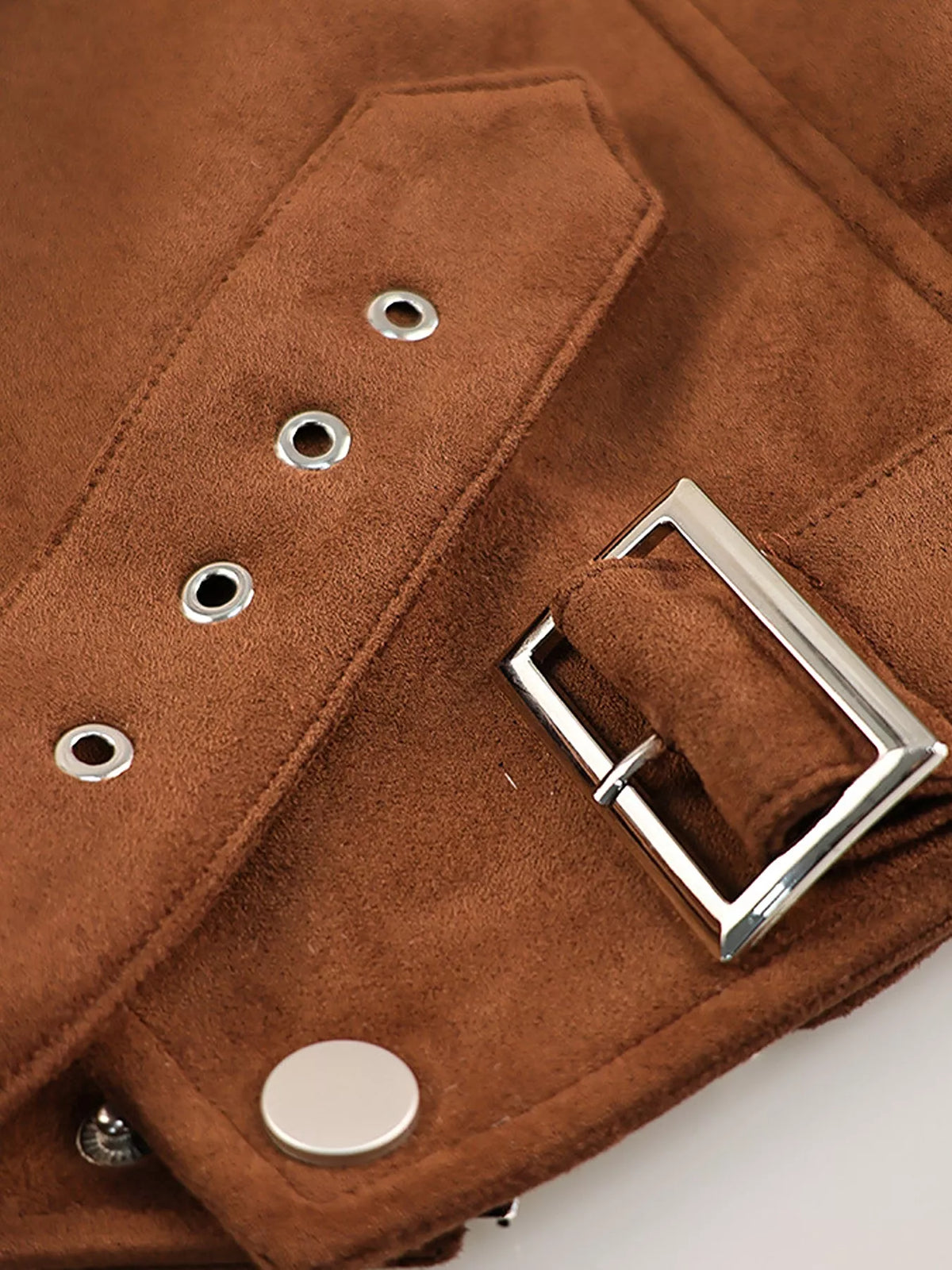 Trendsi Zip Up Dropped Shoulder Moto Jacket -