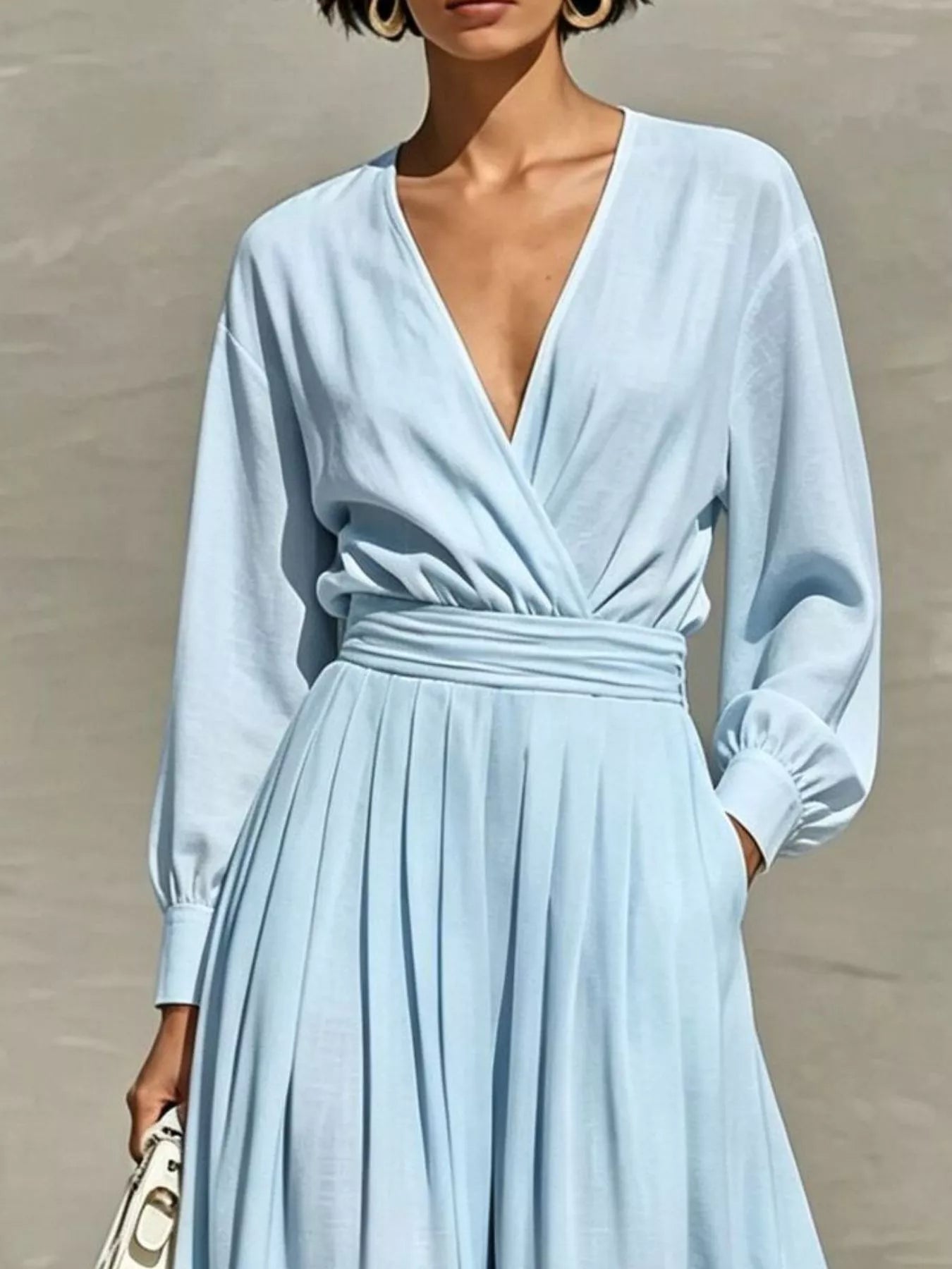 Trendsi Long Sleeve Wide-Leg Jumpsuit -
