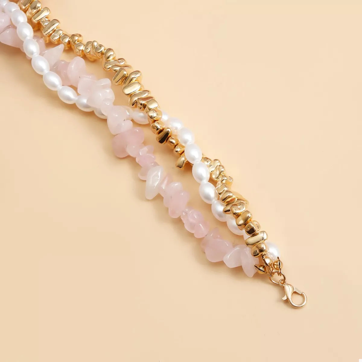Trendsi Three-Layered Heart Pendant Necklace -