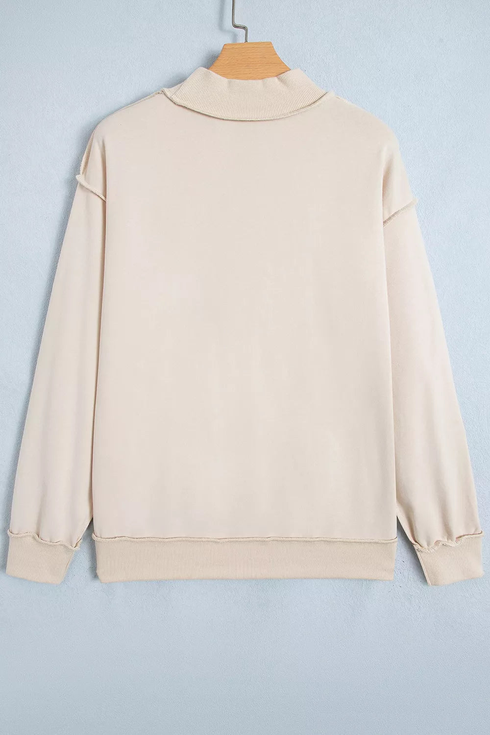 CHRIST IS KING embroidered high-neck sweatshirt
