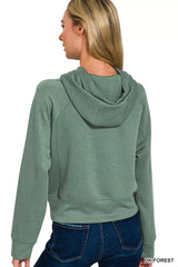 Trendsi Zenana Drawstring Scuba Hoodie -