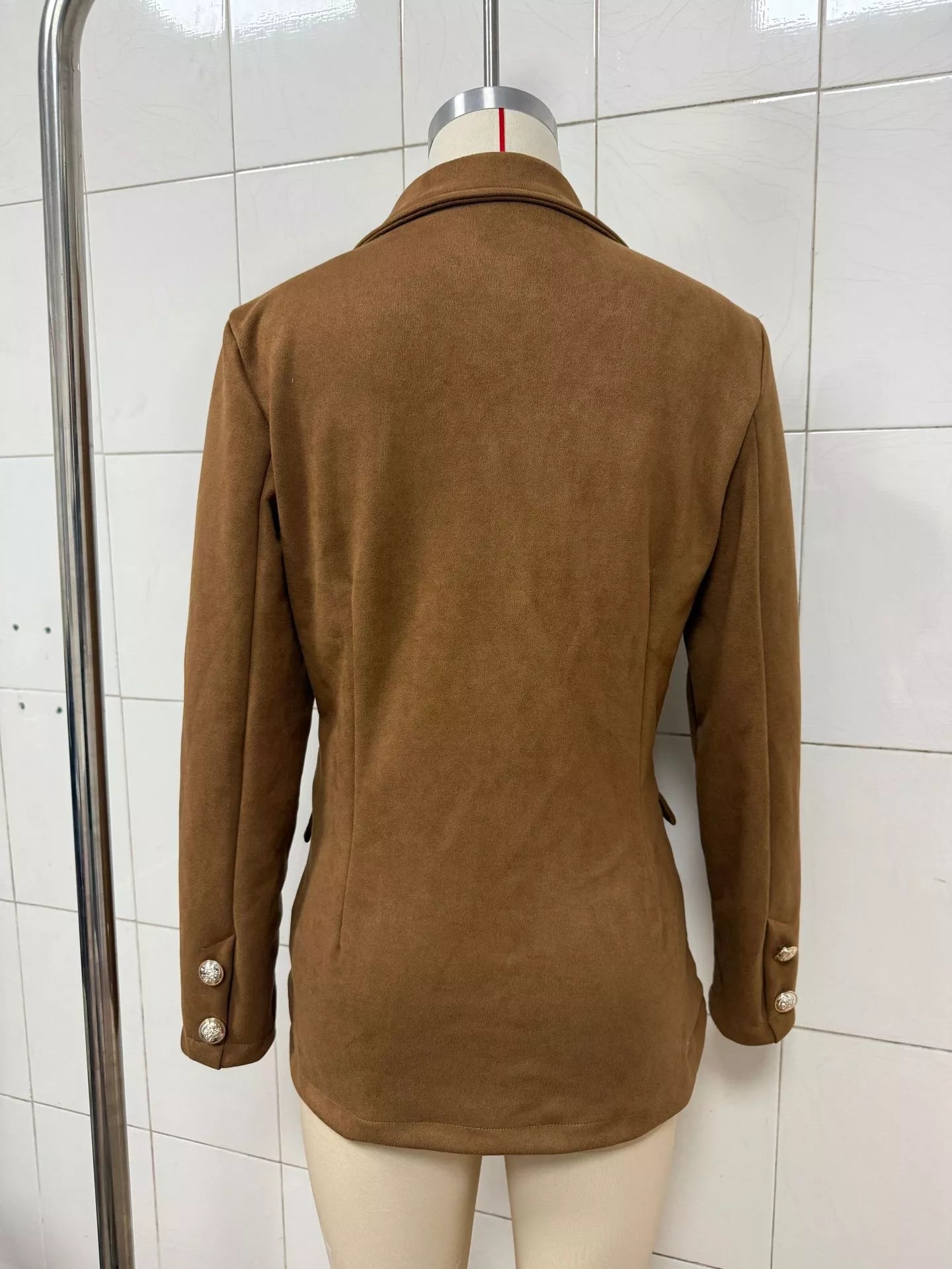 Trendsi Single-Breasted Lapel Collar Blazer -