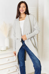 Trendsi Angel Wings Open Front Duster Cardigan with Pockets -
