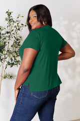 Trendsi Basic Bae Full Size Round Neck Short Sleeve T-Shirt Plus Size -