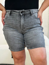 Trendsi Judy Blue Full Size High Waist Washed Denim Shorts -