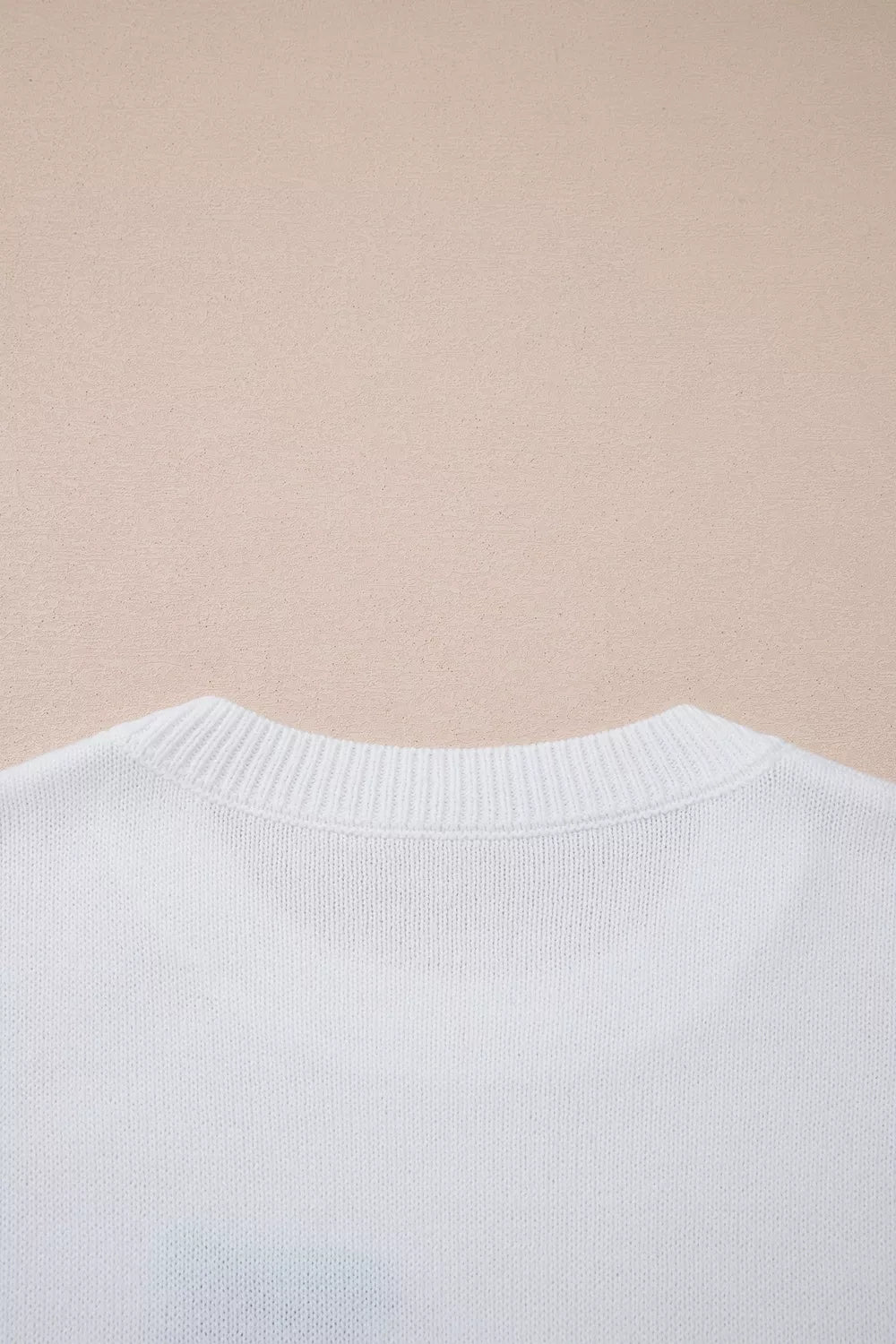 Trendsi Drop Shoulder Round Neck Long Sleeve Sweater -