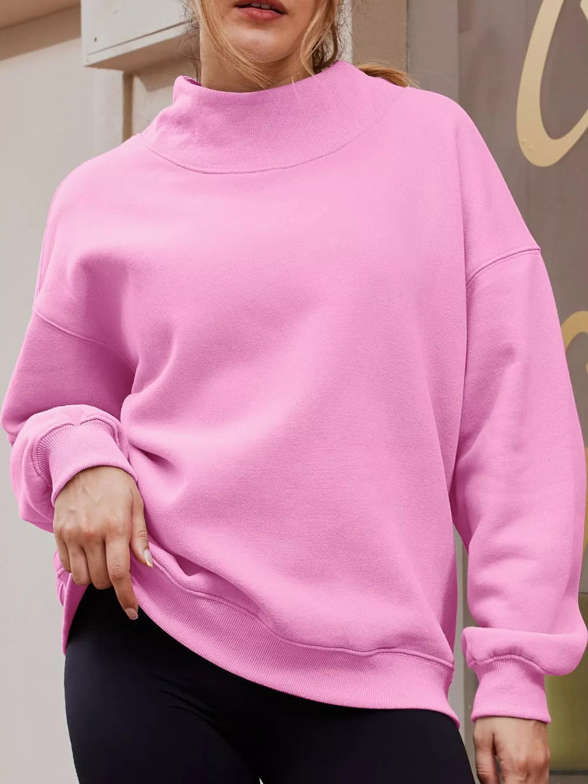 Oversized sweatshirt, pink front